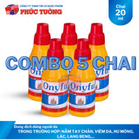 Combo 5 chai Onyfu dung dịch dùng ngoài da cho người bị nấm tay chân