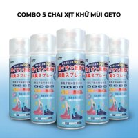 Combo 5 Chai xịt Khử Mùi Giày Diệt Khuẩn Ngăn Ngừa Hôi Chân Lưu Hương 24h