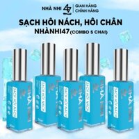 [COMBO 5 CHAI] Xịt Khử Mùi Hôi Nách/Hôi Chân NhàNhi47 30ml