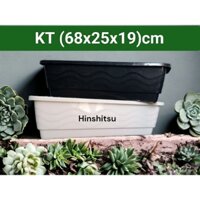 Combo 5 Chậu Nhựa Trồng Hoa, Chậu Nhựa Trồng Rau, Chậu Nhựa Chữ Nhật, Khay Nhựa Trồng Hoa KT (680x250x190)mm - KHAY HOA