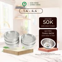 Combo 5 chén, bát inox 2 lớp kim cương Thaphafac, cách nhiệt, chống nóng size 11cm CG2-11