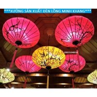 COMBO 5 Chiếc đèn lồng Hội An vẽ thủ công hình đĩa bay 50cm, 70cm. Dùng trang trí nhà cửa, nhà hàng, khách sạn,tiệc cưới