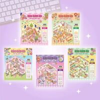 Combo 5 Cuốn Bóc Bán 3D Baby Three (Đồ Chơi Bóc Dán 300+ Sticker Cho Bé)