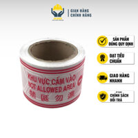 [Combo 5 Cuộn] Cuộn dây rào cảnh báo trắng đỏ khu vực cấm vào, khu cách ly, công trình xây dựng 100m, bản 5cm