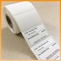 Combo 5 cuộn giấy in nhiệt, in tem trà sữa, trà chanh, in bill, mã vạch