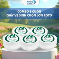 [Combo 5 cuộn] Giấy vệ sinh ROTO, cuộn lớn 500g  | Thế Giới Giấy