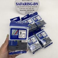 Combo 5 cuộn Nhãn TZ2-FX221 siêu dẻo - Chữ đen trên nền trắng 9mm - Hàng nhập khẩu