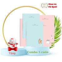 [Combo 5 cuốn + Tặng kèm 1 lật đật mini] Vở Caro may dán gáy B5 120 trang 100/76; MS: 835