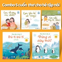 Combo 5 Cuốn Thơ Cho Bé Học Nói &amp; Tập Đọc - Sách Đọc To Phát Triển Ngôn Ngữ và Bồi Dưỡng Cảm Xúc EQ Truyện Tranh Cho Trẻ 0-3 4-6 tuổi