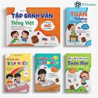 Combo 5 cuốn Tự tin vào lớp 1 Tập đánh vần - Toán Tư duy - Bước đầu Tập viết - Cùng bé Chinh phục Toán học - Giúp bé Luyện đọc