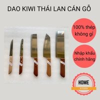 Combo 5 Dao Kiwi Thái Lan cán gỗ chắc chắn, sắc bén, không gỉ. An toàn cho sức khỏe. Hàng chuẩn loại đẹp chính hãng