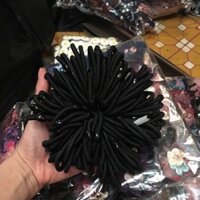 Combo 5 Dây Buộc Tóc, Thun Cột Tóc Đen Trơn Đơn Giản Tinh Tế SC18 - Đen