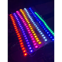 Combo 5 Dây led mắt trâu, dây đèn led ô tô 20 mắt, led mắt lồi hắt sáng ga lăng, gầm xe điện 12v/24v 20 mắt