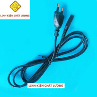 Combo 5 dây nguồn số 8 dài 1.5m lõi 2x0.75mm dây đồng chân cắm tròn