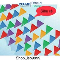 Combo 5 dây(50m) cờ đuôi nheo,cờ dây tam giác vải sanh