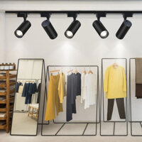 Combo 5 Đèn Led Rọi Ống Bơ + 1 Thanh Ray 1,5m, Đèn Rọi Ống Bơ Trang Trí Shop, Cửa Hàng