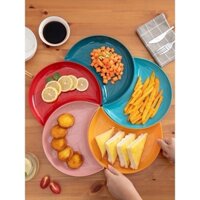 Combo 5 đĩa đựng trái cây, hoa quả, bánh kẹo, đồ ăn hình bán nguyệt - Đĩa nhựa decor