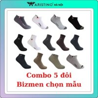 Combo 5 đôi tất BIZMEN công nghệ NANO khử mùi (nhiều mẫu)
