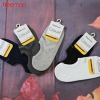 Combo 5 đôi Tất vớ hài, chất liệu cotton FREEMAN SOC003 - Trắng