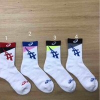 COMBO 5 ĐÔITất Thể Thao Asics Cổ Cao Vớ Bóng Chuyền, Bóng đá, Cầu lông,Cao Cấp Dày Dặn Thấm Hút Mồ Hôi