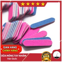 Combo 5 Dũa móng tay nhám Mini đánh bóng móng (giao màu ngẫu nhiên)- DM001 [bonus]