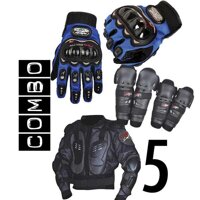 Combo 5: Găng tay + Bó gối + Áo giáp lưới Pro-biker