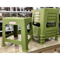 COMBO 5 GHẾ NHỰA LÙN MÀU XANH RÊU