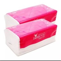 combo 5 giấy ăn bless you hồng 250 tờ