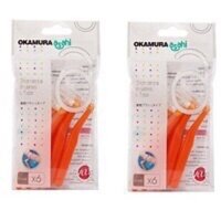 Combo 5 Gói bàn chải kẽ răng Okamura dạng L (6 cây/gói)