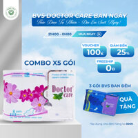 [COMBO 5 GÓI] Băng vệ sinh thảo dược Doctor Care ban ngày  TẶNG 3 GÓI BVS HÀNG NGÀY VÀ 3 GÓI BVS BAN ĐÊM