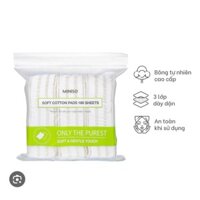 COMBO 5 GÓI BÔNG TẨY TRANG MINISO 180 tặng son dưỡng môi