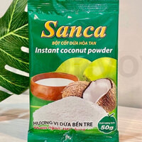 COMBO 5 GÓI BỘT CỐT DỪA HÒA TAN SANCA - gói 50gr