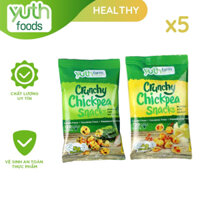 Combo 5 gói đậu gà tảo biển dinh dưỡng Yuth Foods 30g - Ăn vặt healthy food, thuần chay