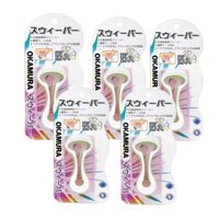 Combo 5 Gói Dụng Cụ Cạo Lưỡi Cao Cấp Okamura (1gói 5 Chiếc)