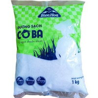COMBO 5 GÓI ĐƯỜNG SẠCH CÔ BA BIÊN HÒA - gói 1kg