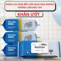 Combo 5 Gói Giấy ướt lau bếp Khăn ướt Lau bếp đa năng 1 gói 80 miếng Siêu tiết kiệm.
