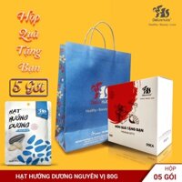 COMBO 5 GÓI HẠT HƯỚNG DƯƠNG NGUYÊN VỊ 80 g