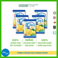 Combo 5 Gói Kẹo Chanh Muối Cocon (150g x 5gói)