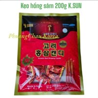 (Combo 5 gói) Kẹo Hồng Sâm Hàn Quốc Vitamin K.SUNGói 200g