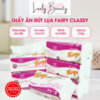 Combo 5 gói khăn giấy Fairy rút dài 280 tờ * 2 Lớp chính hãng