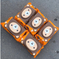 Combo 5 Gói Khăn giấy ướt Agi không mùi 100 tờ - Khăn ướt Agi không hương cho bé
