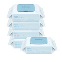 Combo 5  gói khăn giấy ướt đa năng cho bé sơ sinh- Sensitive 80