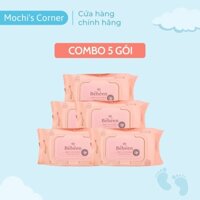 COMBO 5 GÓI KHĂN GIẤY ƯỚT BEBEEN HỒNG