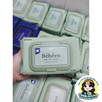 COMBO 5 GÓI - Khăn giấy ướt Bebeen Green Light 100 tờ - 3 lớp - Hàng chính Hãng