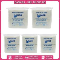 Combo 5 Gói Khăn Khô Đa Năng Likado 400g 20x22 cm | Thấm Hút, Đa Năng, An Toàn, Mềm Mịn Cho Làn Da Bé Yêu | Chính Hãng Likado Việt Nam | Babivina, Khăn Chính Hãng, Bán Lẻ Giá Sỉ