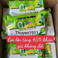 Combo 5 gói khăn ướt lau bếp Anpa 50 tờ khổ giấy lớn