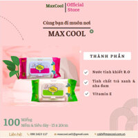 Combo 5 gói khăn ướt Max Cool 100 tờ