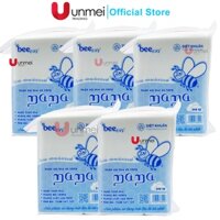 Combo 5 Gói Khăn Vải Khô Đa Năng Mama 300g (240 tờ/túi) - (Kích Thước 15x18cm) - Thương Hiệu BeeVN Mama