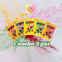 COMBO 5 GÓI MÀU NEON - BỘT MÀU KỶ YẾU - NEON HOLI COLOR - 100g/gói