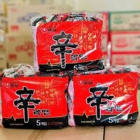 Combo 5 gói mì Shin Hàn Quốc 120g